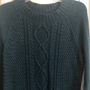 Deep green sweater